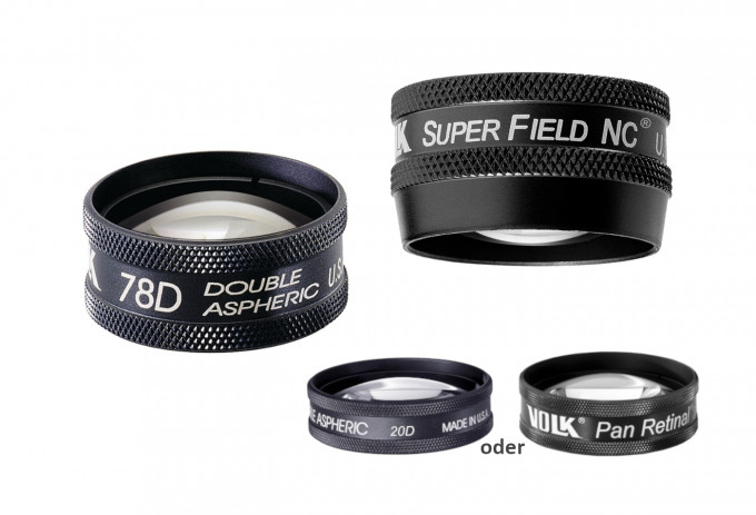 Einsteigerset 2 von Volk, Super Field + 78D + 20D oder Pan Retinal  2.2